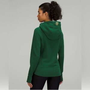 Lululemon Scuba Full-Zip Hoodie Everglade Green/Gold | Women’s 10